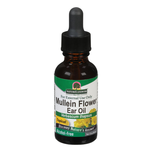 Nature's Answer - Mullein Flower Ear Oil Alcohol Free - 1 Fl Oz
