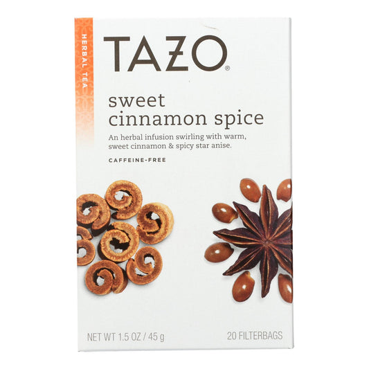 Tazo Tea Herbal Tea - Sweet Cinnamon Spice - Case Of 6 - 20 Bag