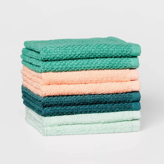 8pc 12"x12" Washcloth Set Boho - Pillowfort