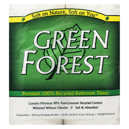 Green Forest Premium Bathroom Tissue - Unscented 2 Ply - Case Of 12