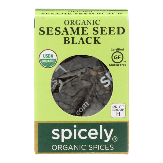 Spicely Organics - Organic Sesame Seed - Black - Case Of 6 - 0.45 Oz.