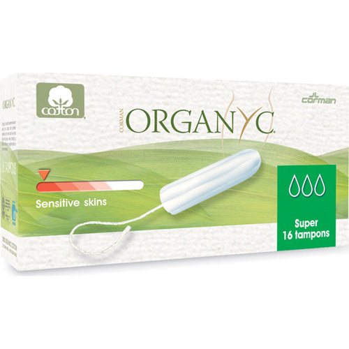 Organyc Tampons - 100 Percent Organic Cotton - Super - Non Applictr - 16 Ct