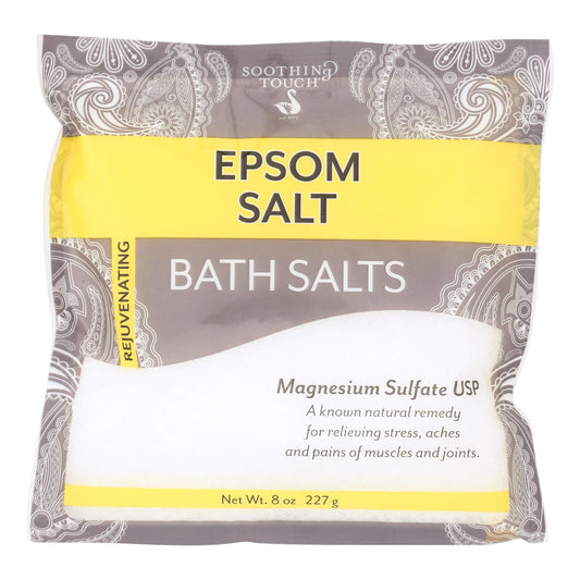 Soothing Touch Bath Salts - Unscentd Epsom - Case Of 6 - 8 Oz