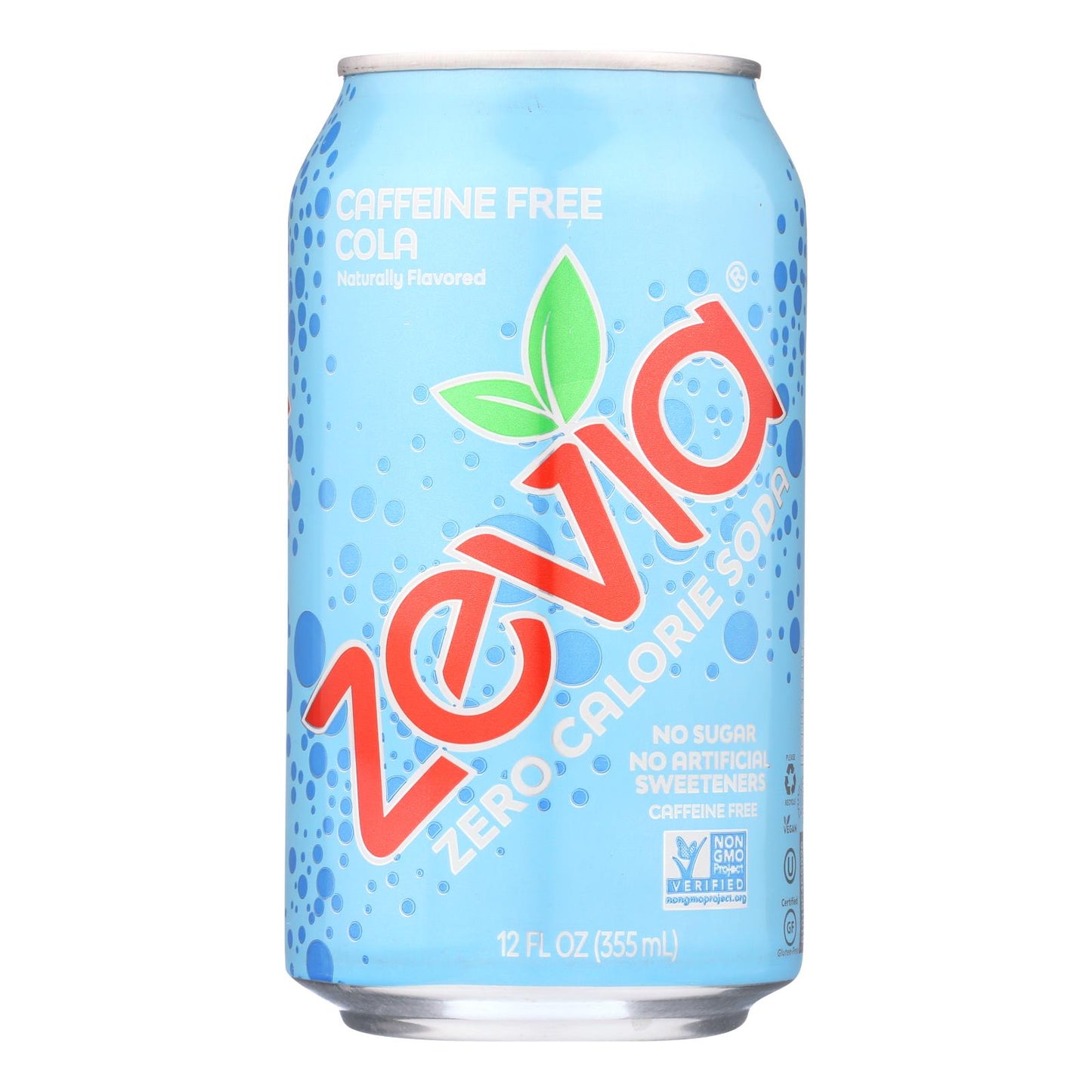 Zevia Soda - Zero Calorie - Cola - Caffeine Free - Can - 6/12 Oz - Case Of 4