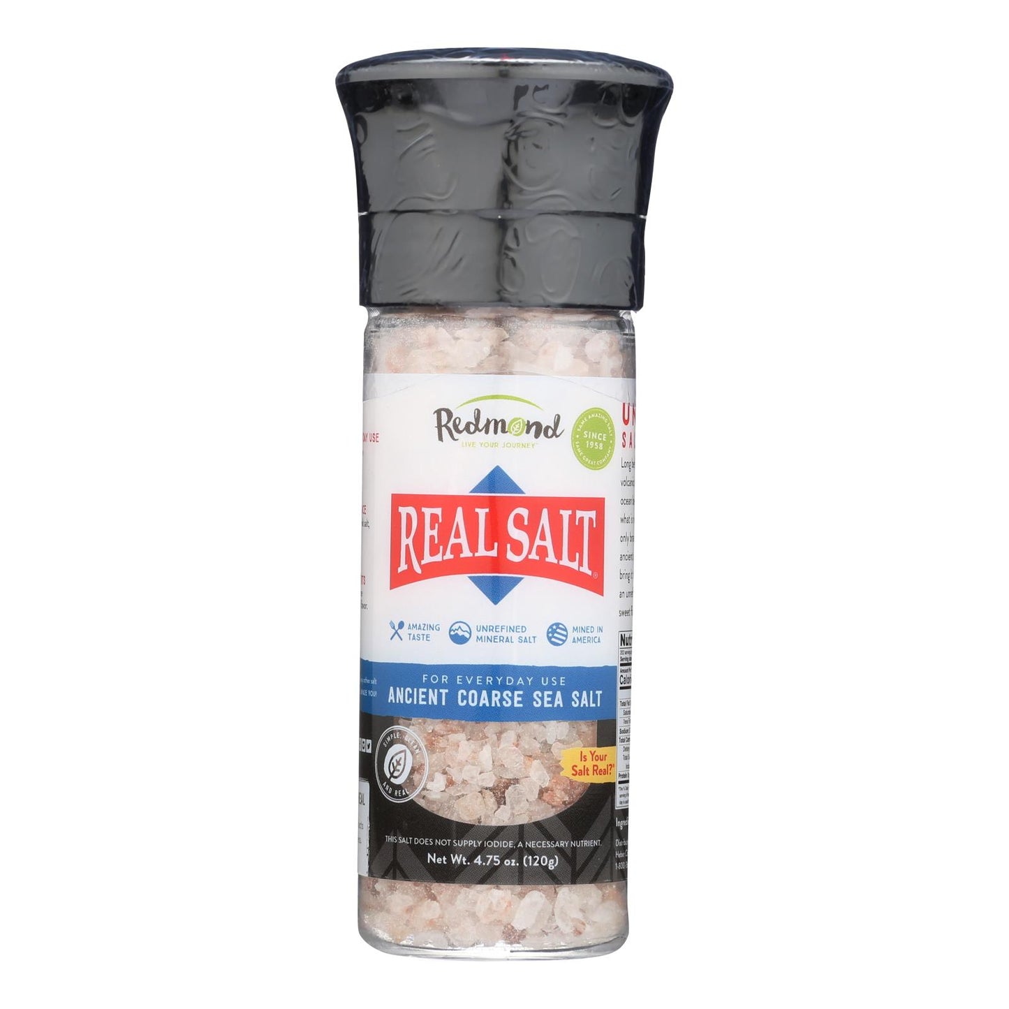 Redmond's Real Salt  - Case Of 6 - 4.75 Oz
