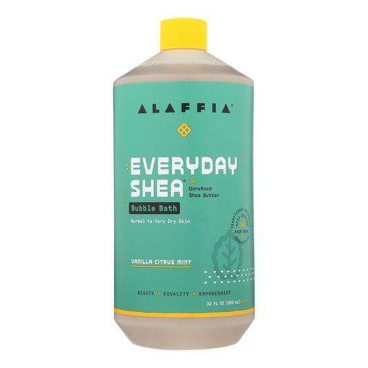 Alaffia - Everyday Bubble Bath - Vanilla Citrus Mint - 32 Fl Oz.