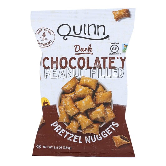 Quinn Popcorn - Pretzels Pbtr&choc Nugget - Case Of 8 - 6.5 Oz