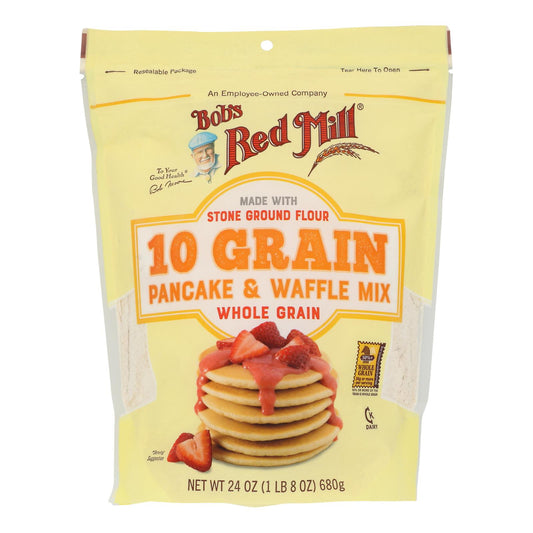 Bob's Red Mill - Pancake/waffle Mix 10 Green - Case Of 4-24 Oz
