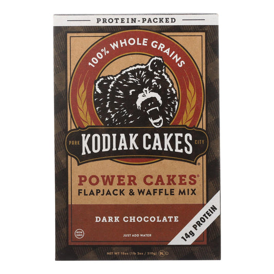 Kodiak Cakes Power Cakes Dark Chocolate Flapjack And Waffle Mix  - Case Of 6 - 18 Oz