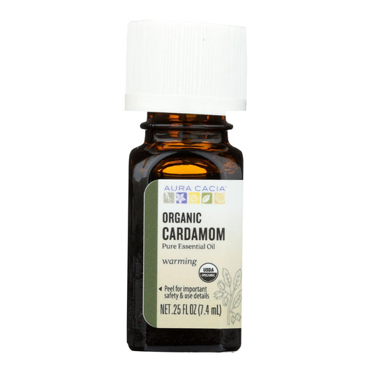 Aura Cacia - Essential Oil - Cardamom - Case Of 1 - .25 Fl Oz.