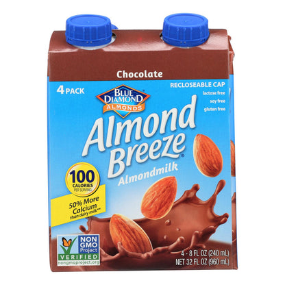 Almond Breeze - Almond Milk - Chocolate - Case Of 6 - 4/8 Oz.