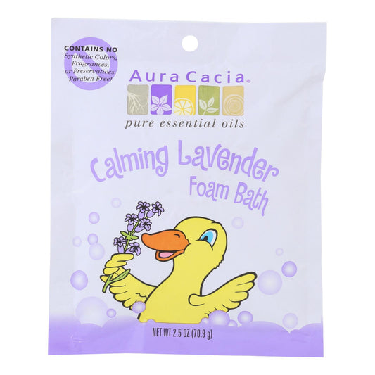 Aura Cacia Calming Foam Bath Lavender Essential Oil - Case Of 6 - 2.5 Oz