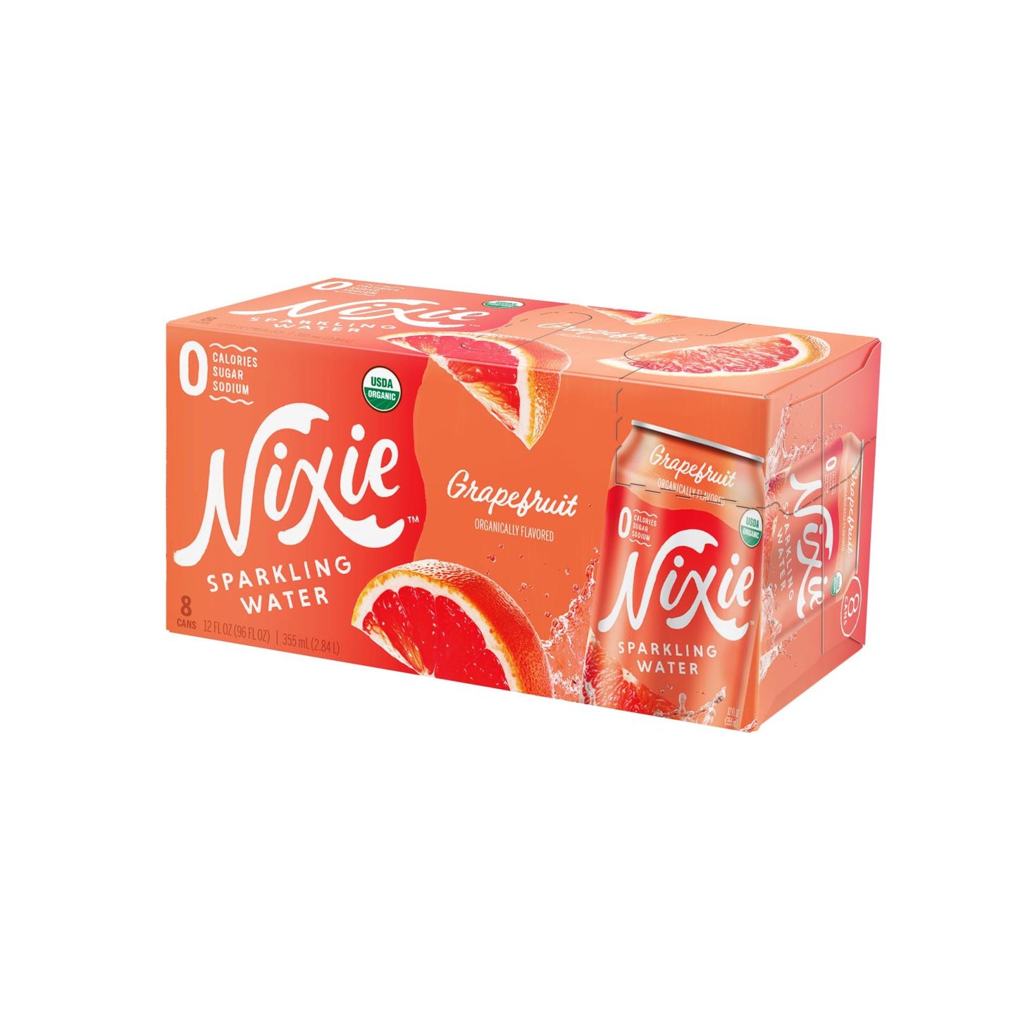 Nixie Sparkling Water - Sparkling Water Grapefruit - Case Of 3 - 8/12 Fz