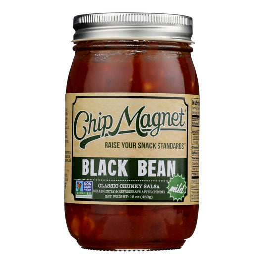 Chip Magnet Salsa Sauce Appeal - Salsa - Black Bean - Case Of 6 - 16 Oz.