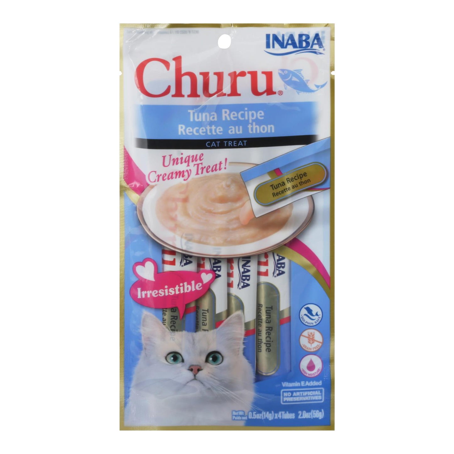 Inaba - Cat Churu Puree Tuna - Case Of 8-2 Oz