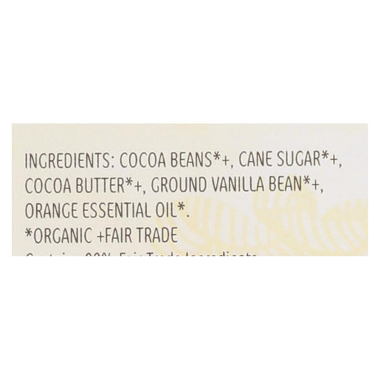 Theo Chocolate Organic Chocolate Bar - Classic - Dark Chocolate - 70 Percent Cacao - Orange - 3 Oz Bars - Case Of 12