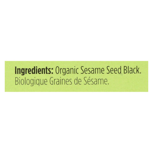 Spicely Organics - Organic Sesame Seed - Black - Case Of 6 - 0.45 Oz.