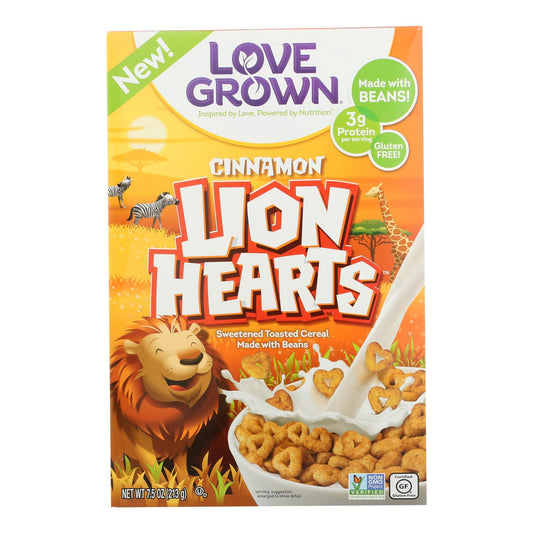 Love Grown Foods Cereal - Lion Loops - Case Of 6 - 7.5 Oz