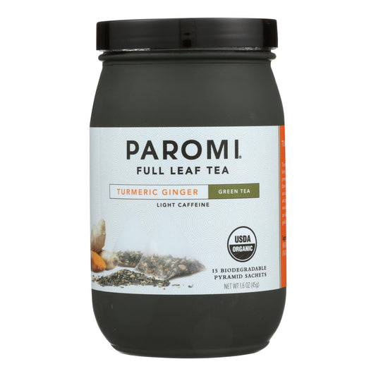 Paromi Tea - Green Tumeric Ginger - Cs Of 6-15 Ct