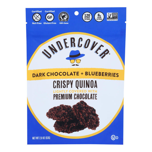 Undercover Quinoa - Crispy Quinoa Dk Ch Blbry - Case Of 12 - 2 Oz