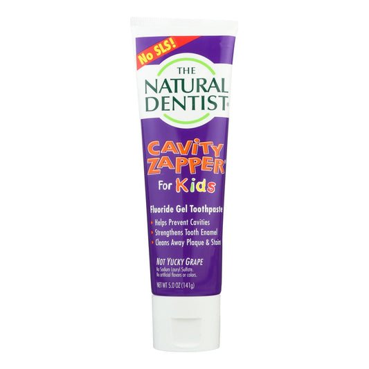 Natural Dentist Kids Cavity Zapper Toothpaste Buster Groovy Grape - 5 Oz