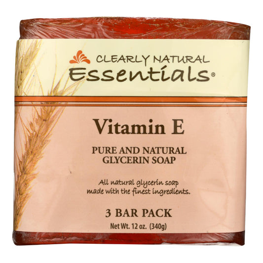 Clearly Natural Bar Soap - Vitamin E - 3 Pack - 4 Oz