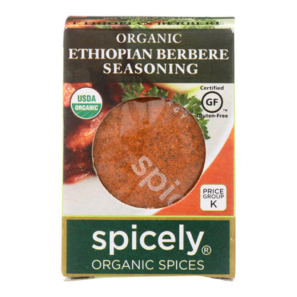 Spicely Organics - Organic Ethiopian Berbere Seasoning - Case Of 6 - 0.4 Oz.