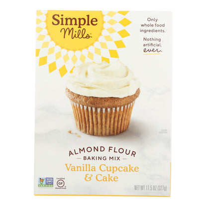 Simple Mills Almond Flour Vanilla Cake Mix - Case Of 6 - 11.5 Oz.