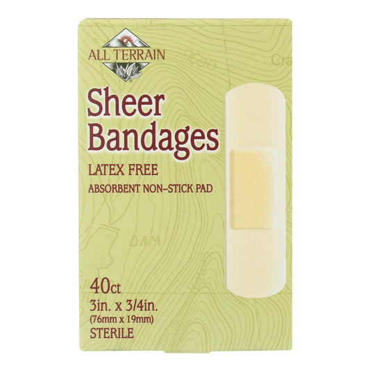 All Terrain - Bandages - Sheer - 3/4 In X 3 In - 40 Ct