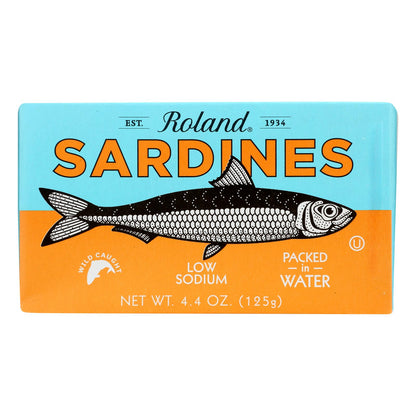 Roland Wild Caught Sardines  - Case Of 10 - 4.38 Oz