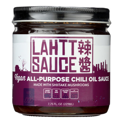 Lahtt Sauce Co - Sauce Chili Oil Hot Vegan - Case Of 6 - 7.75 Oz