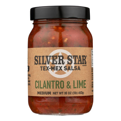 Silver Star - Salsa Cilantro & Lime Medium - Case Of 6 - 16 Oz