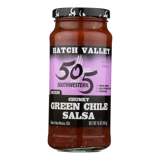 505 Southwestern Hatch Valley Chunky Green Chile Salsa - Case Of 6 - 16 Oz
