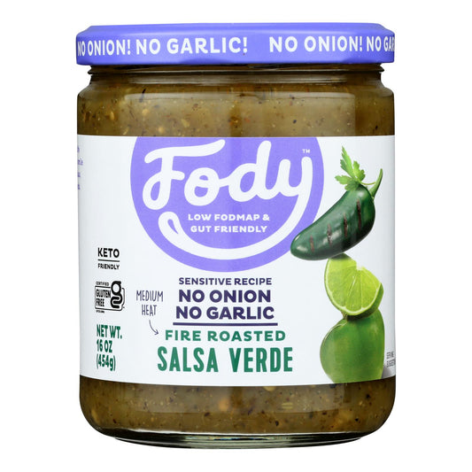Fody Food Company - Salsa Verde Fire Roasted - Case Of 6-16 Oz