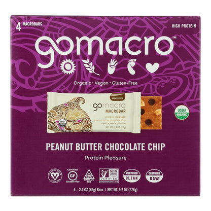 Gomacro - Bar Peanut Butter Cchip - Case Of 7-4/2.4 Oz