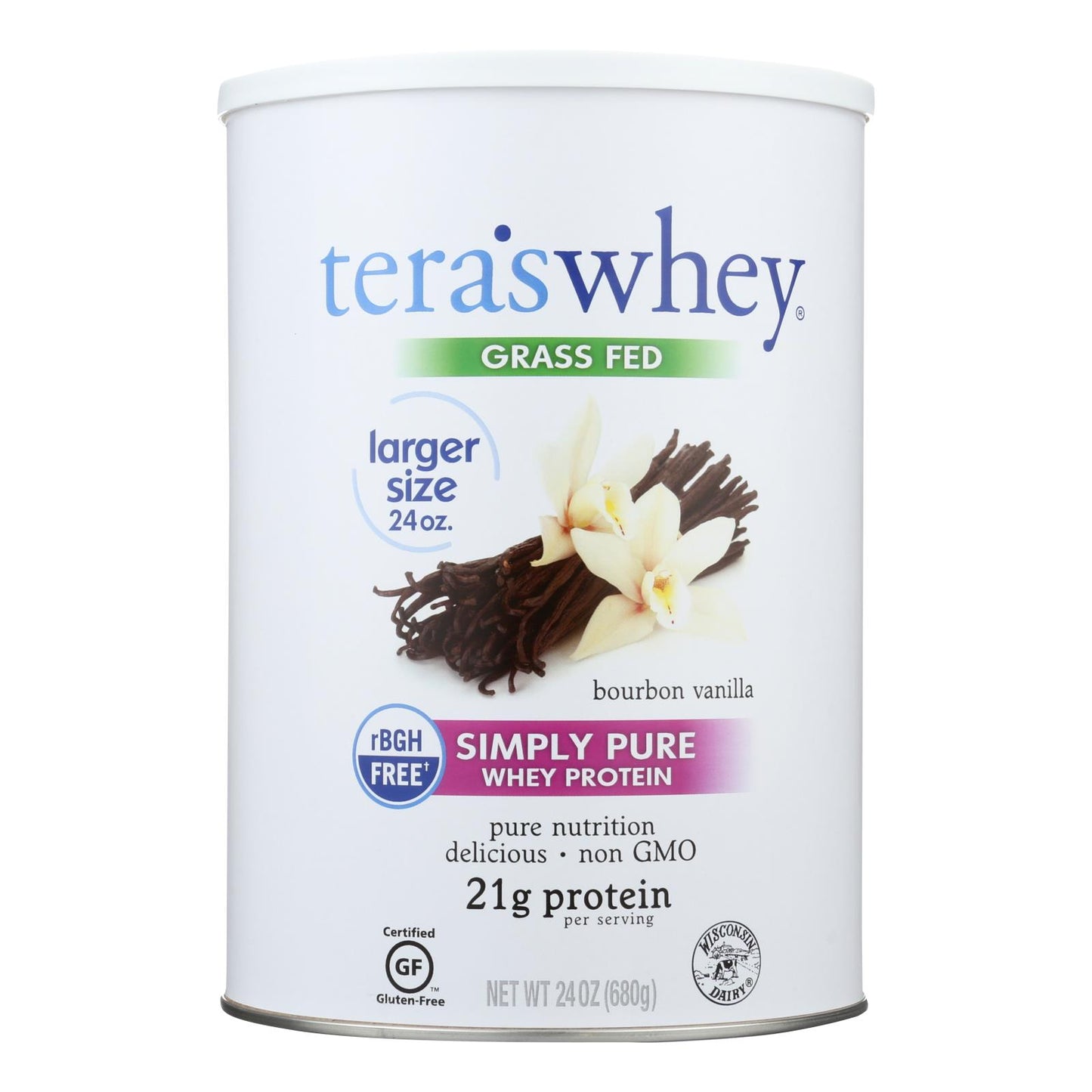 Tera's Whey Protein - Rbgh Free - Bourbon Vanilla - 24 Oz