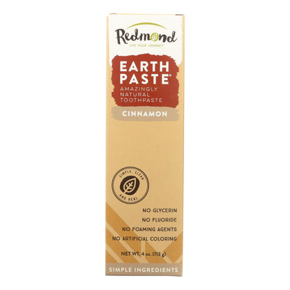 Redmond Trading Company Earthpaste Natural Toothpaste Cinnamon - 4 Oz