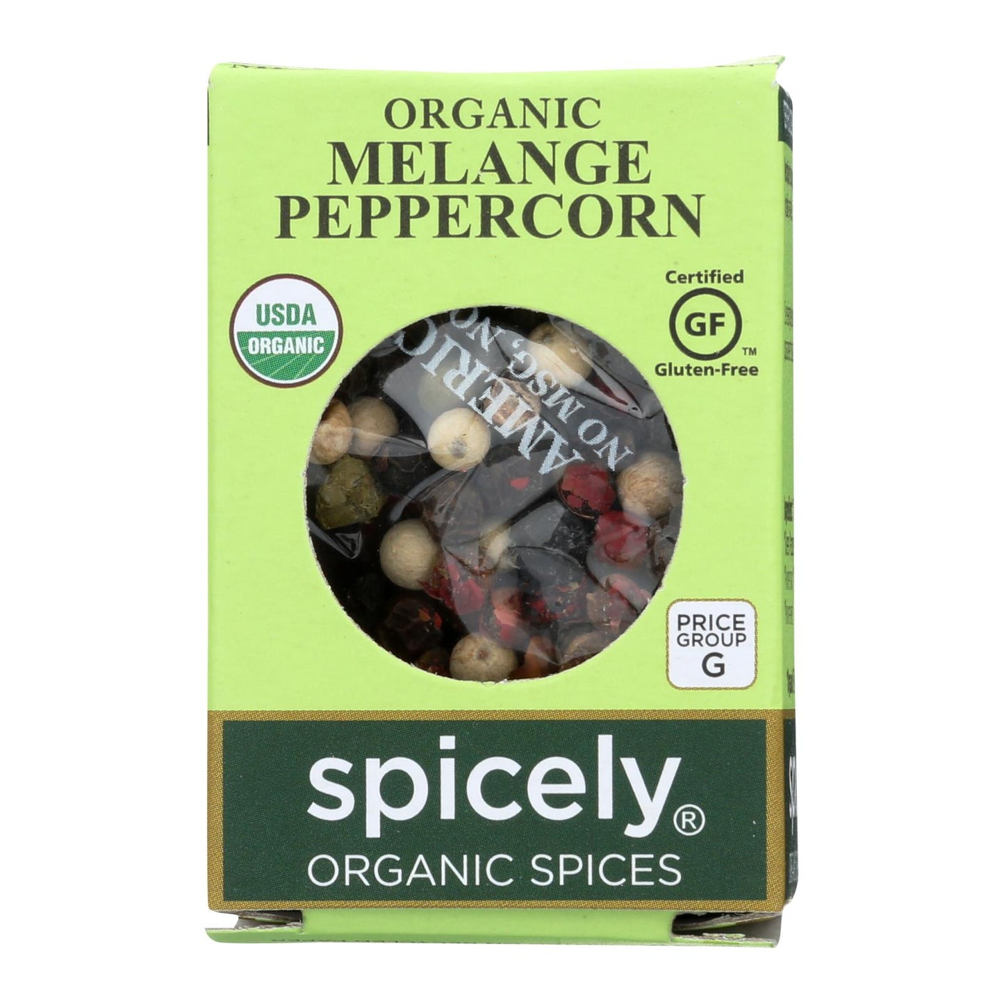 Spicely Organics - Organic Peppercorn - Melange - Case Of 6 - 0.45 Oz.