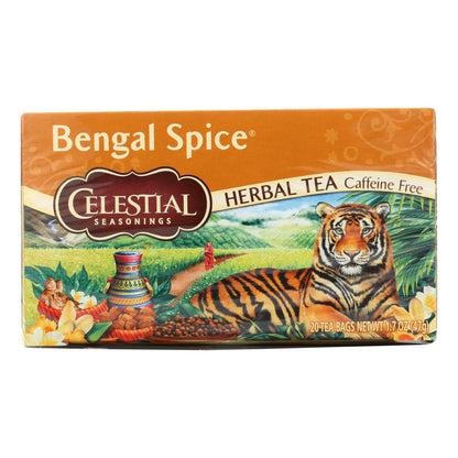 Celestial Seasonings Herbal Tea Caffeine Free Bengal Spice - 20 Tea Bags - Case Of 6