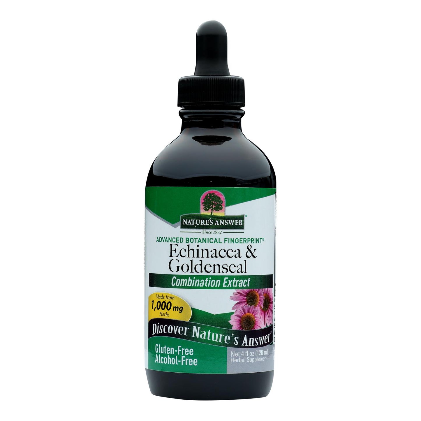 Nature's Answer - Echinacea And Goldenseal - 4 Fl Oz