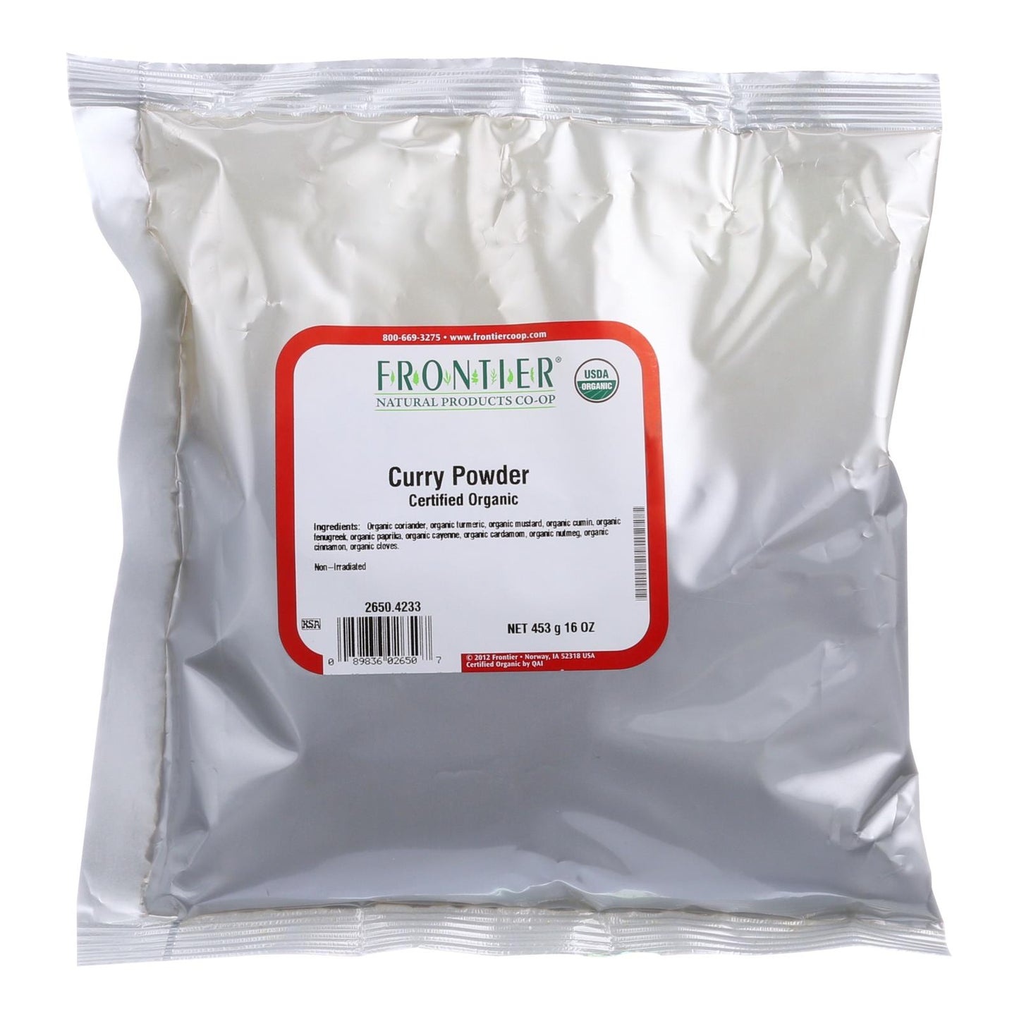 Frontier Herb Curry Powder Seasoning Blend Organic - Single Bulk Item - 1lb