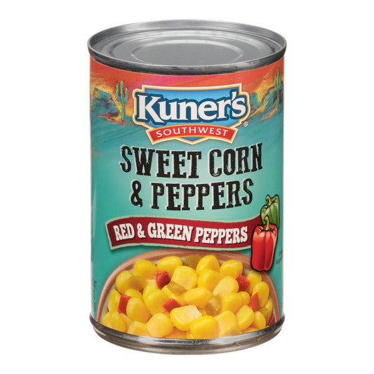 Kuner Sweet Corn ?n Peppers - Case Of 12 - 15 Oz.