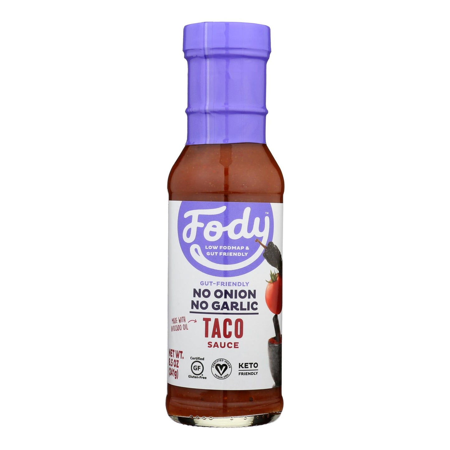 Fody Food Company - Sauce Taco Gluten Free - Case Of 6 - 8.5 Oz