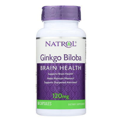 Natrol Ginkgo Biloba - 120 Mg - 60 Capsules