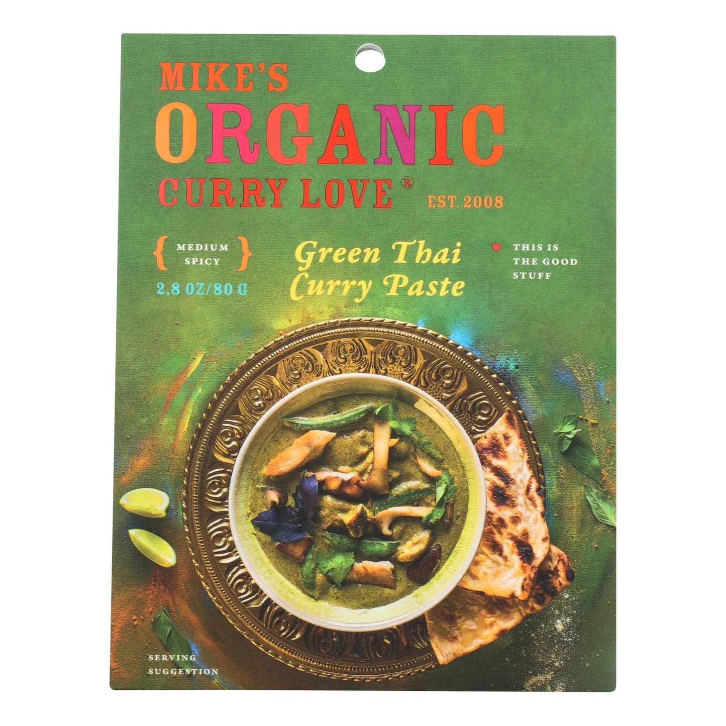 Mike's Organic Curry Love - Organic Curry Paste - Green Thai - Case Of 6 - 2.8 Oz.
