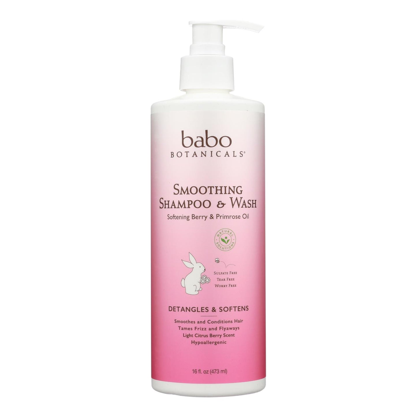 Babo Botanicals - Shampoo - Softening Berry And Primrose Oil - 1 Each - 16 Fl Oz.