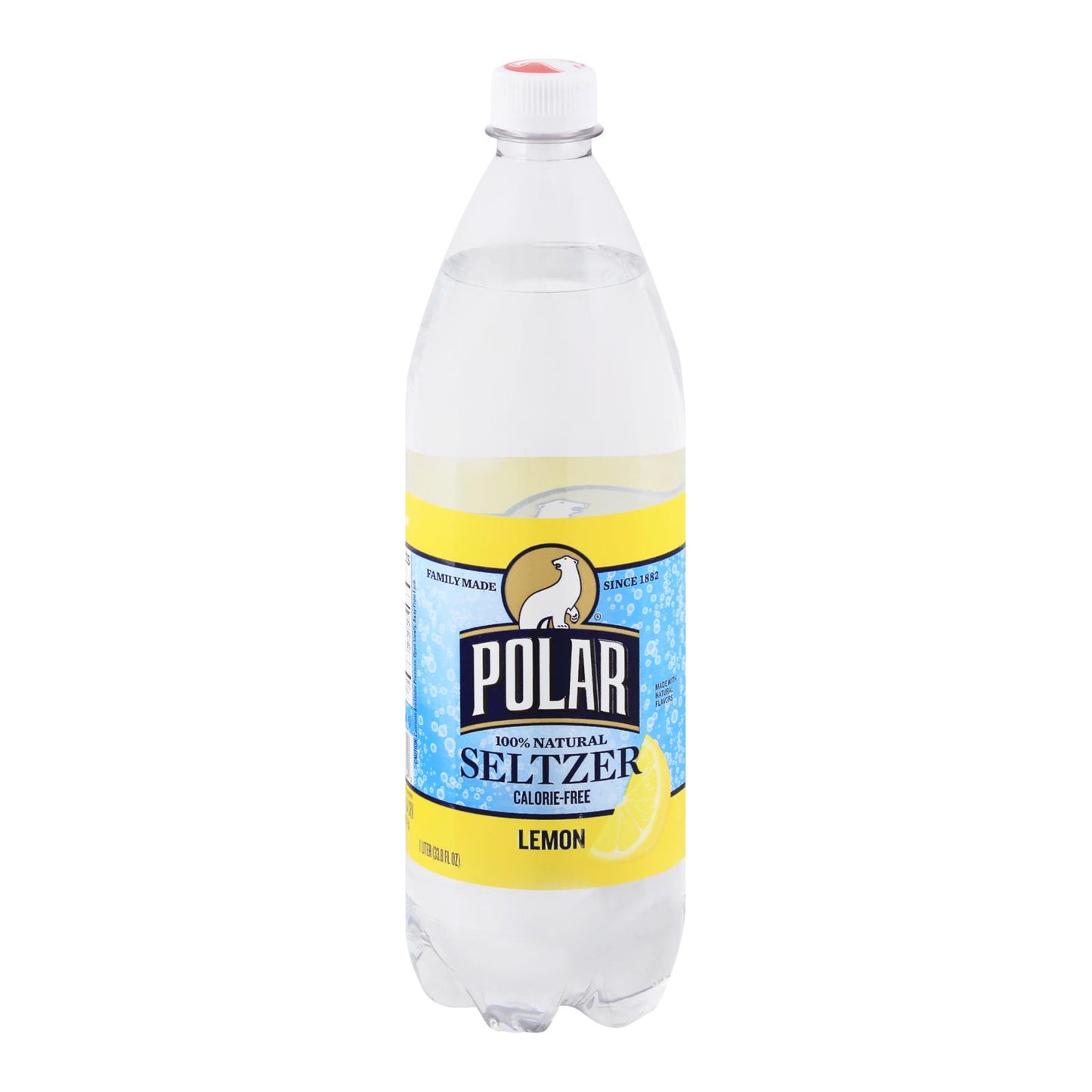 Polar Beverages Seltzer - Lemon - Case Of 12 - 33.8 Fl Oz