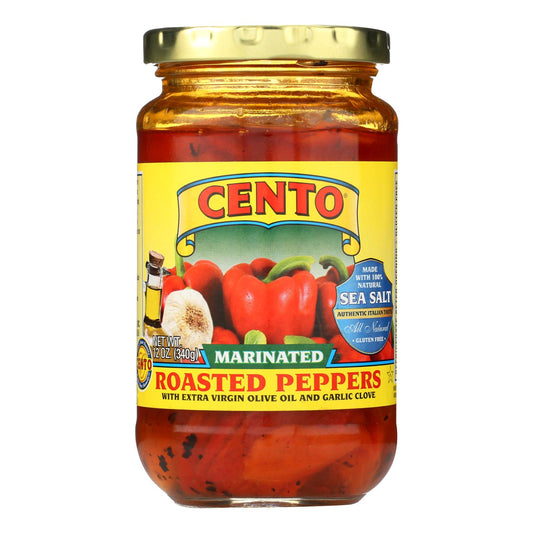 Cento - Roasted And Marinated Peppers - Case Of 12 - 12 Oz.