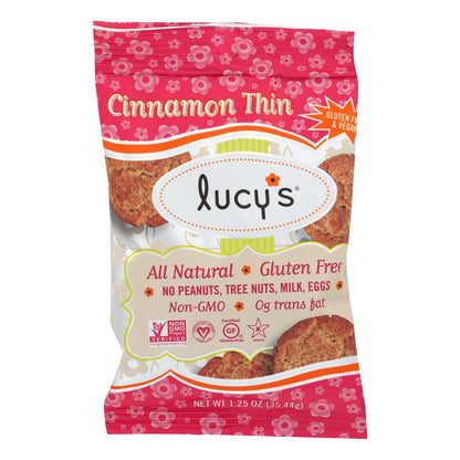 Lucy&rsquo;s Grab N&rsquo; Go Packs, Cinnamon Thin  - Case Of 24 - 1.25 Oz