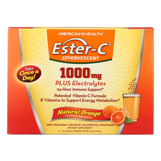 American Health - Ester-c 1000mg Orange - 21 Packets